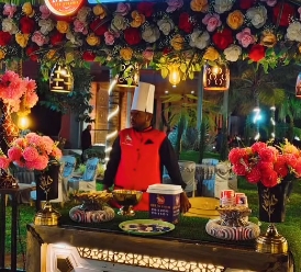 Chef at a live event station