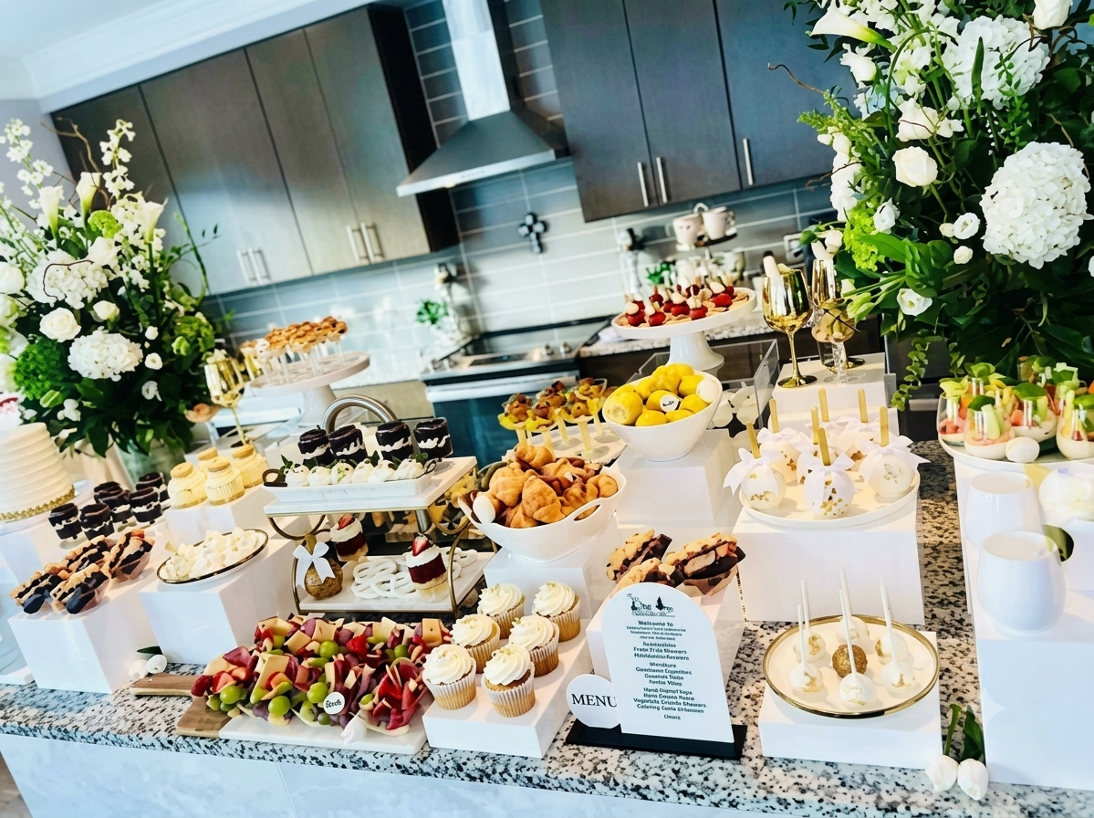 Luxury catering appetizers